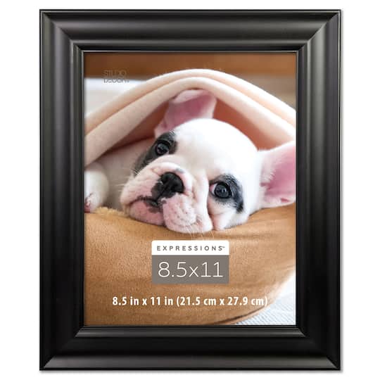 Expressions™ 8.5" x 11" Black Document Frame by Studio Décor®